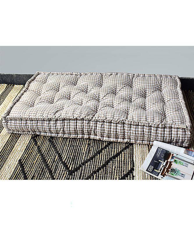 WOVEN SMALL CHECK FLOOR MATTRESS - TGW