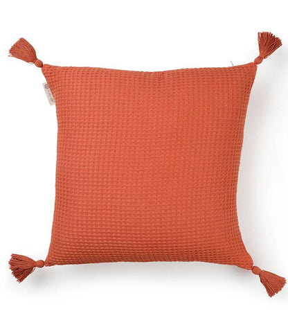 Woven Waffle Cushion Cover (Orange Peel) - TGW