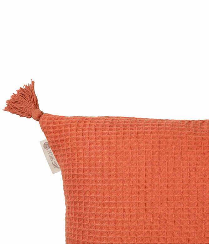 Woven Waffle Cushion Cover (Orange Peel) - TGW